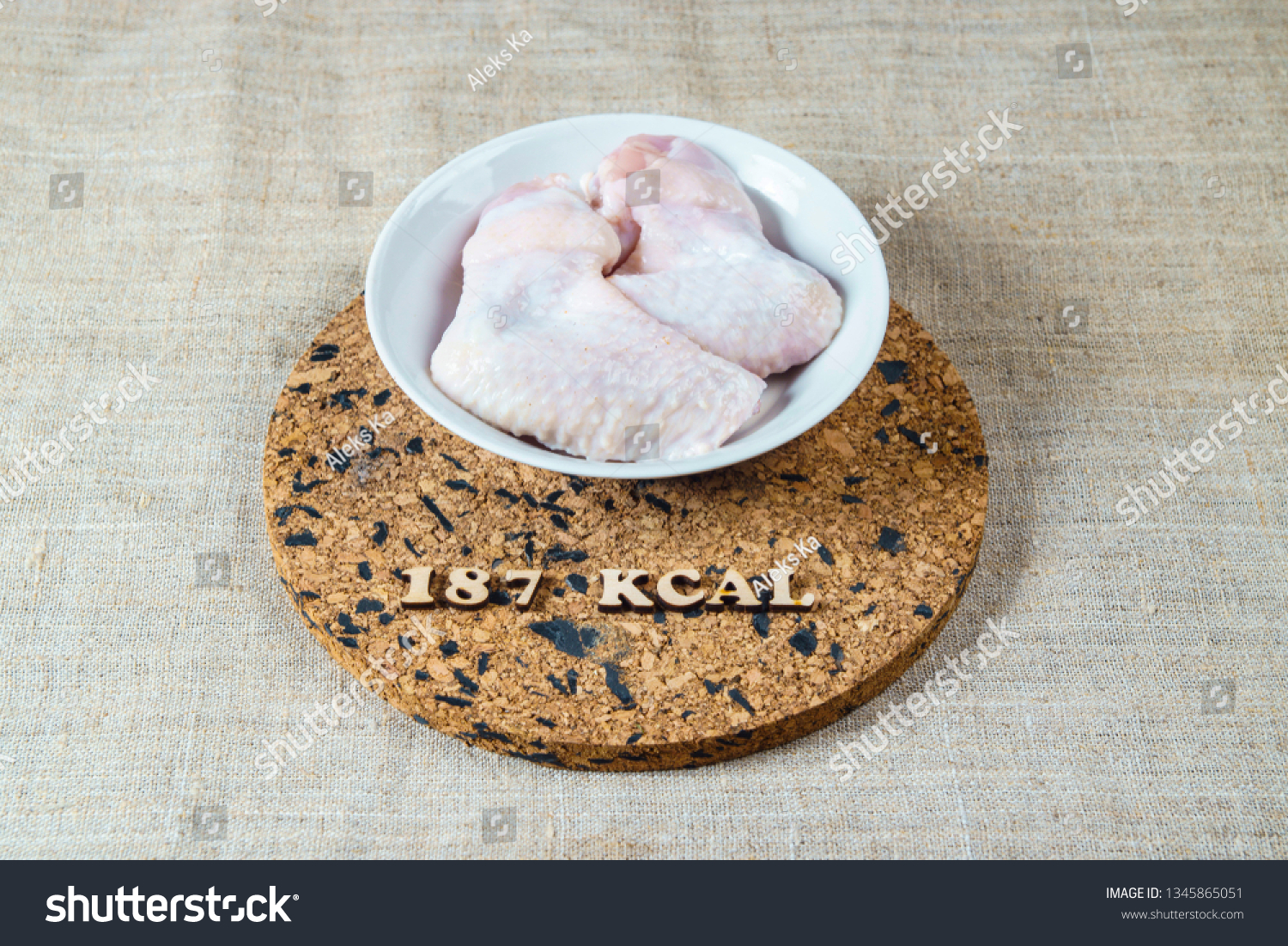 Calories Calculator Chicken Wings Kcal Stock Photo (Edit Now) 1345865051