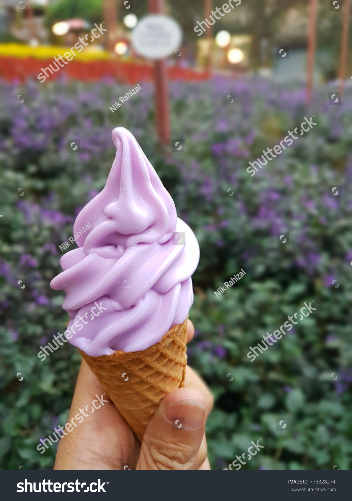 Cameron Highland Lavender Ice Cream Stock Photo Edit Now 773328274