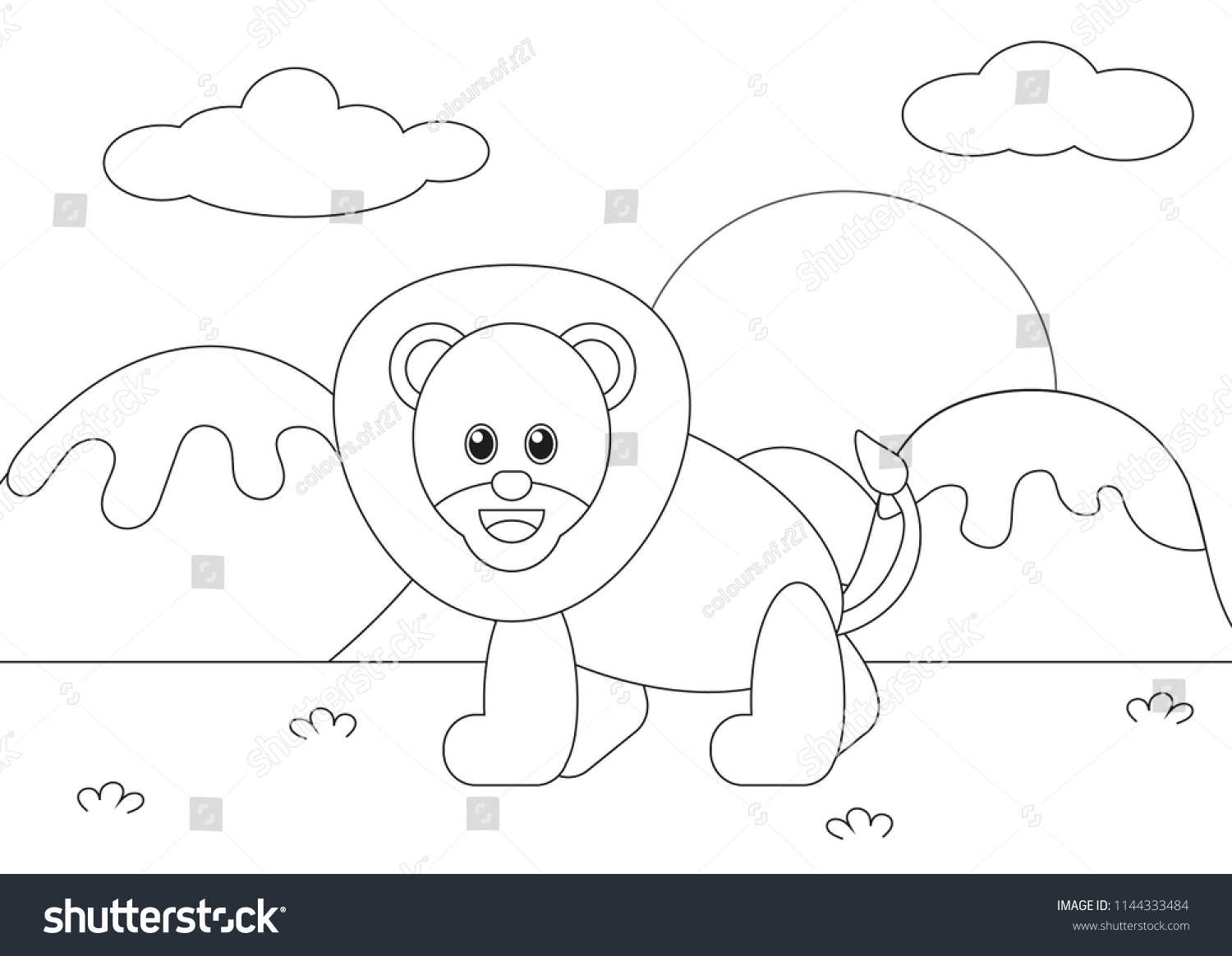 Camille Carnival Animals Colouring Activity Sheets Stock Illustration ...