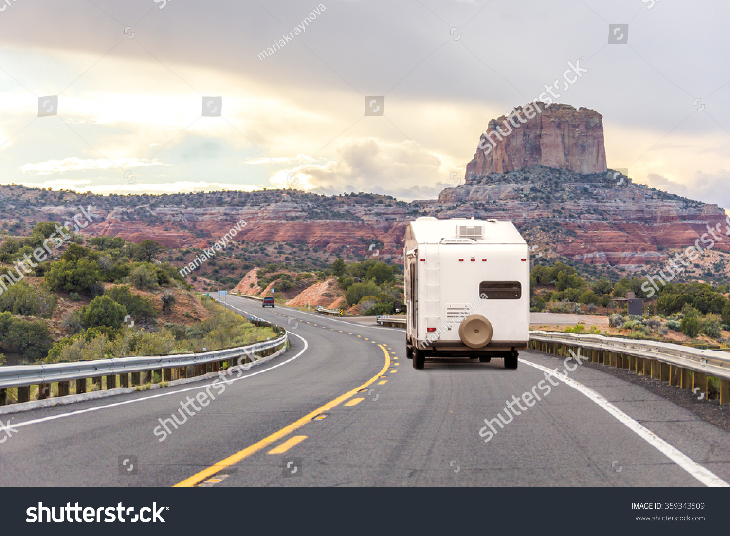 road trip with camper trailer