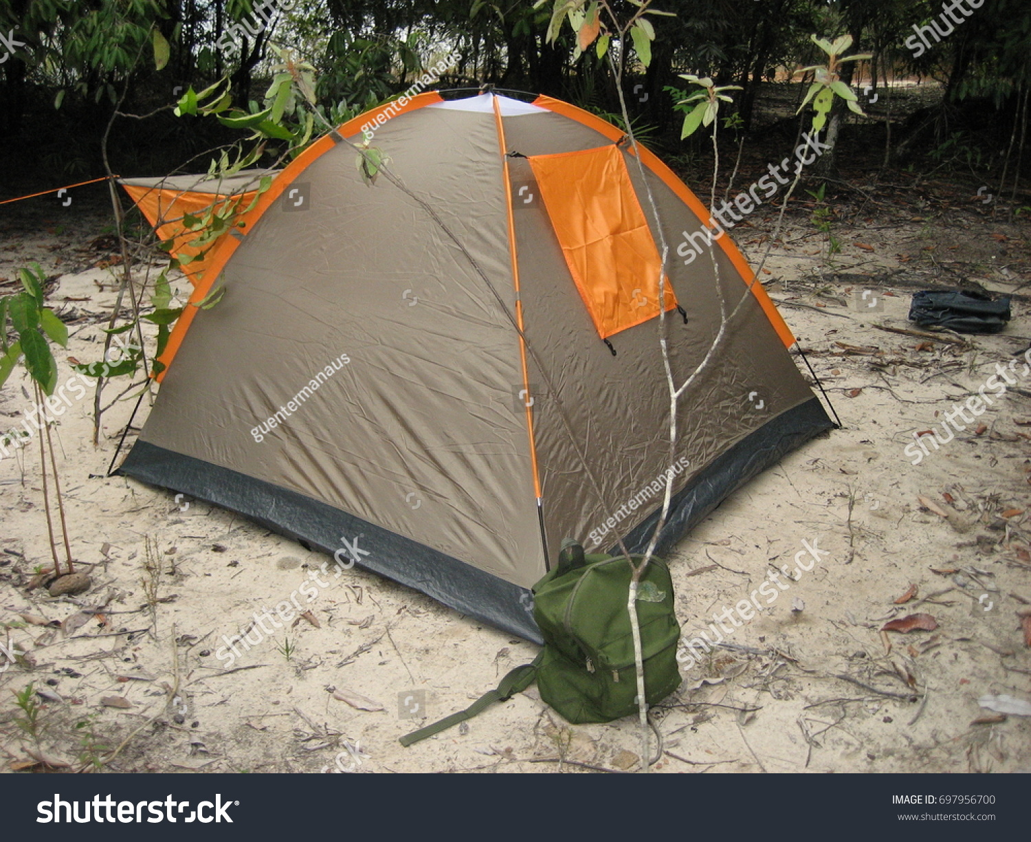 Camping Amazon Rainforest Brazil Stock Photo (Edit Now) 697956700