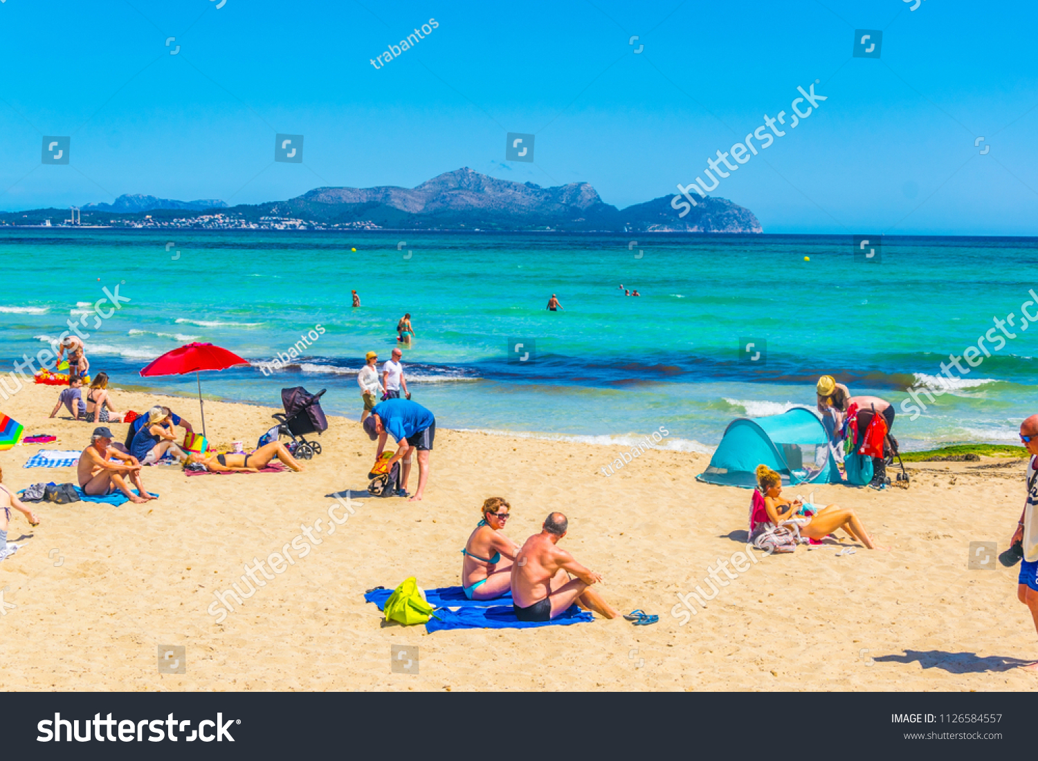 Can Picafort Spain May 23 2017 Stock Photo Edit Now 1126584557