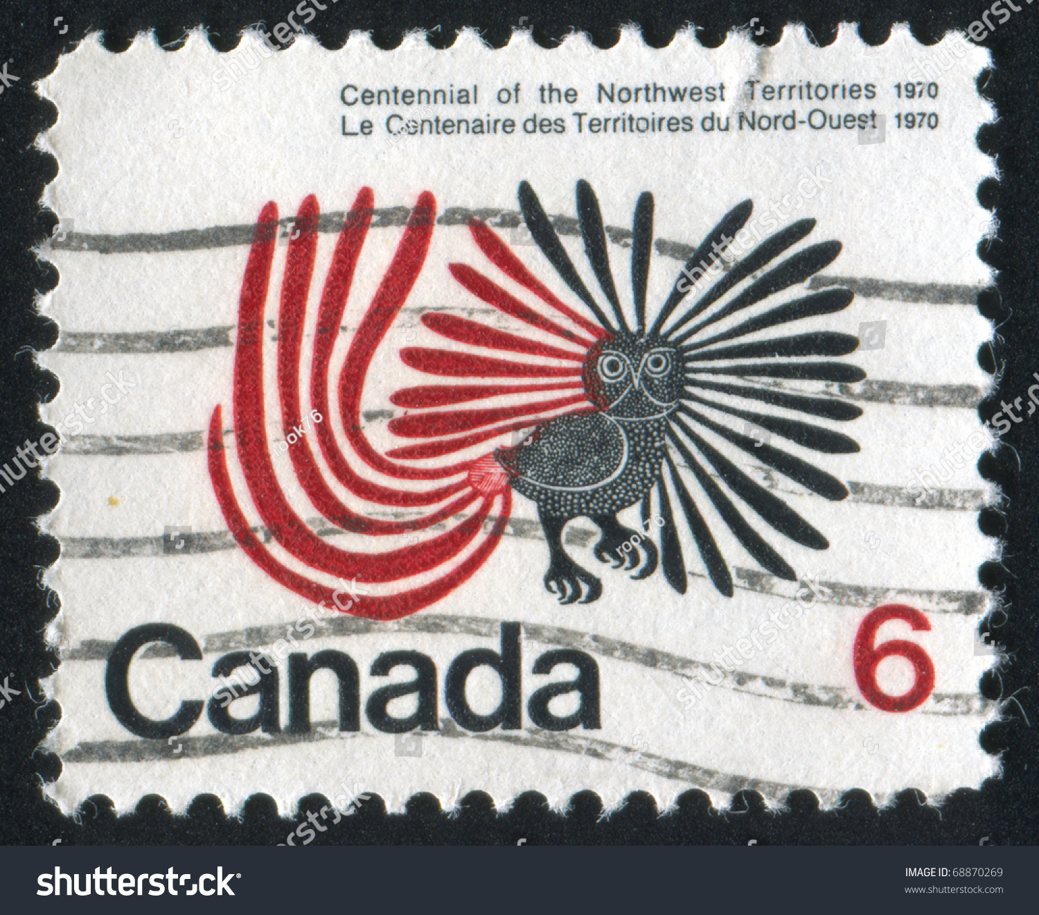 Canada - Circa 1970: Stamp Printed By Canada, Shows Enchanted Owl, By ...