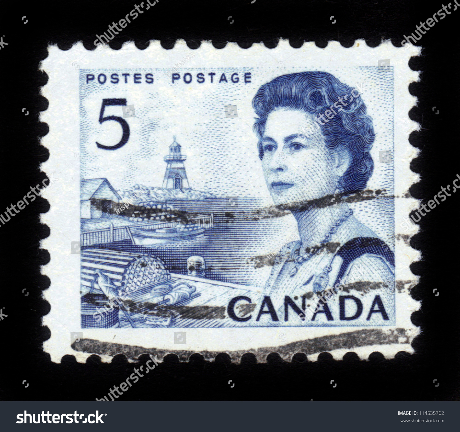 Canada-Circa 1967: Stamp Printed In Canada Show Image Of Elizabeth Ii ...