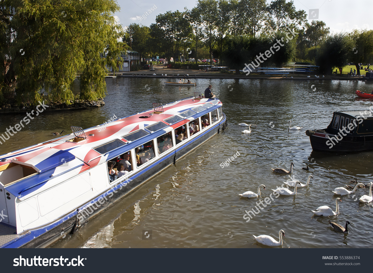 Canal Boat Stratford Upon Avon River Stock Photo Edit Now