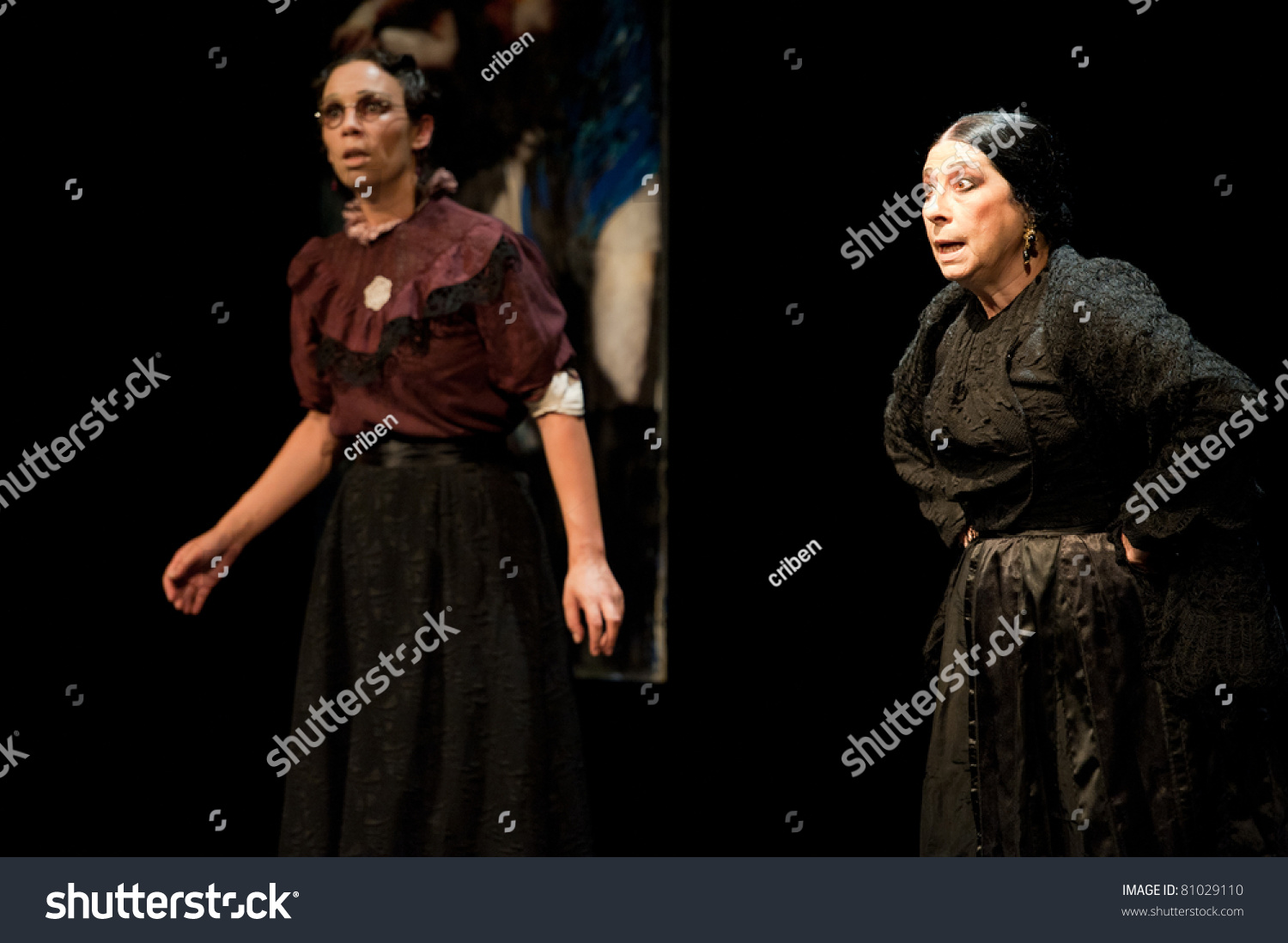 CANARY ISLANDS - JULY 14: Actors from Tribuene Teatro in Madrid, playing La Casa