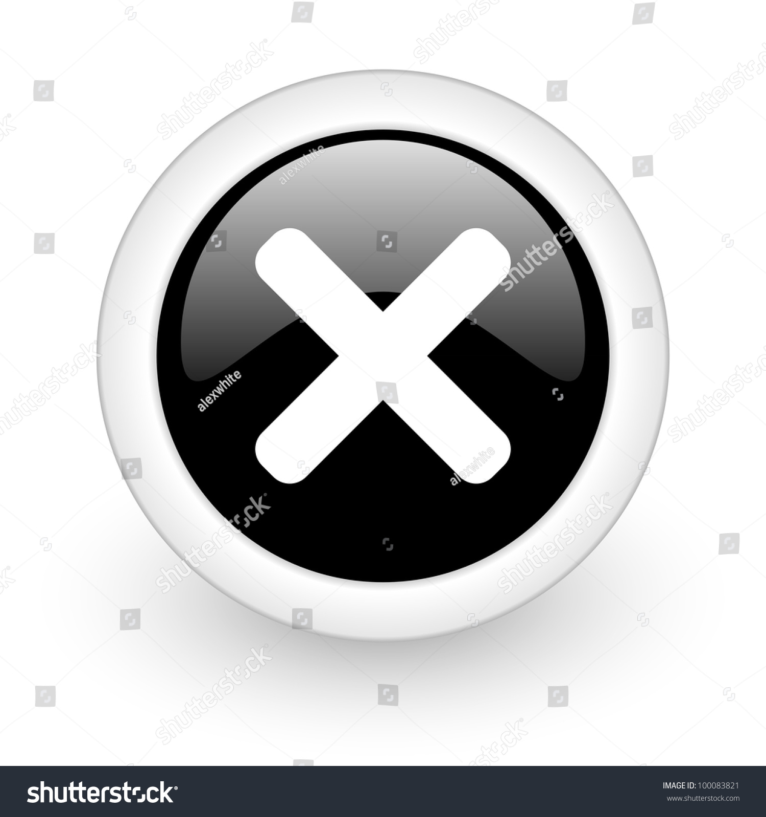 Cancel Icon Stock Photo 100083821 : Shutterstock