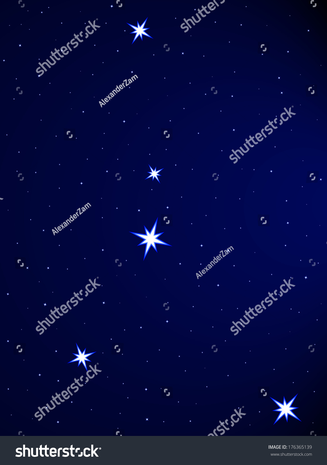 Cancer Constellation On Starry Sky Stock Illustration 176365139 