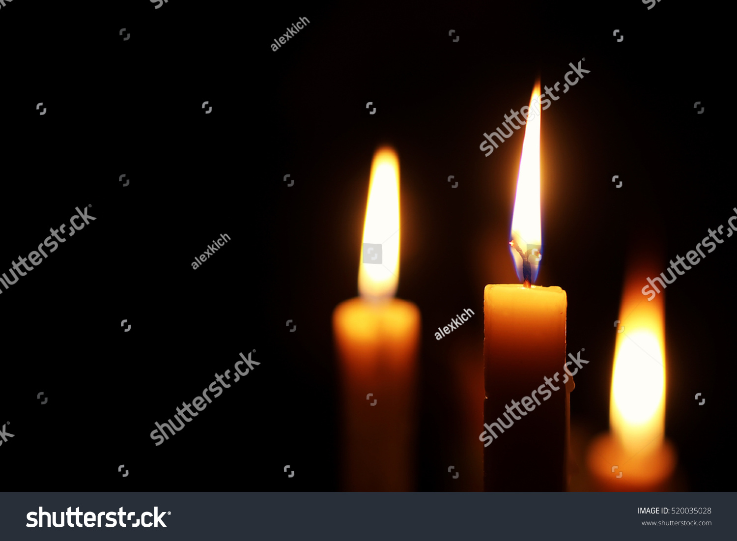 Candle Flame Isolated On Black Stock Photo 520035028 - Shutterstock