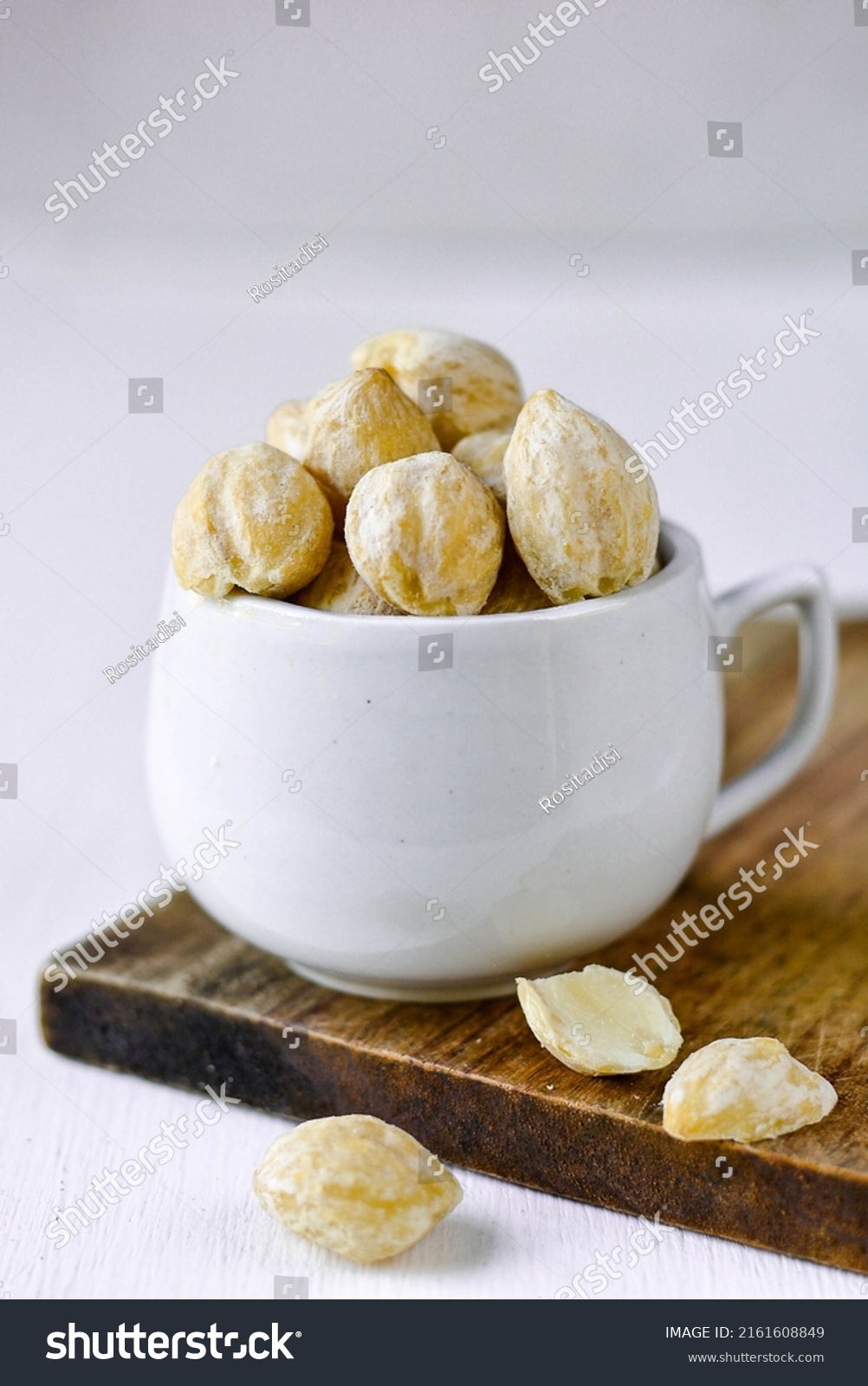 Stock Photo Candlenut Aleurites Moluccana Or Known As Kemiri In Indonesia Is A Spice That Used For Cooking 2161608849 