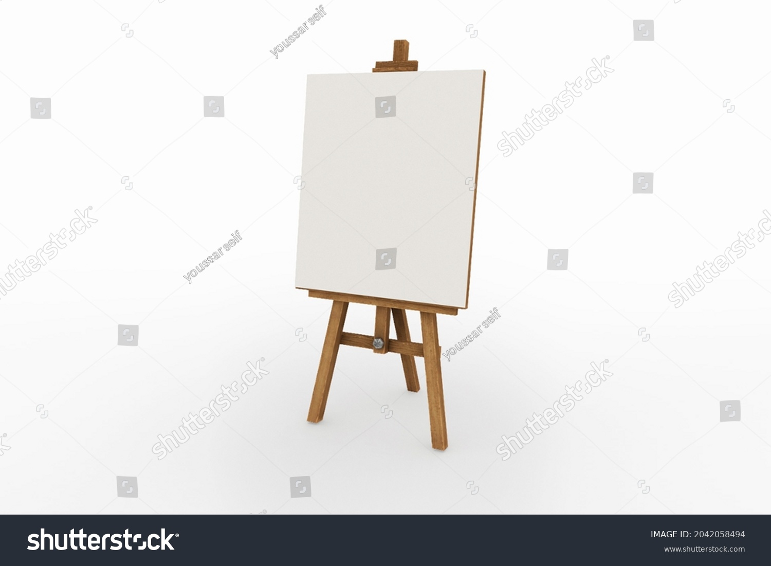 53 353 Stand For Canvas Images Stock Photos Vectors Shutterstock   Stock Photo Canvas Easel Clean Artist Wood Isolated Background On White 2042058494 