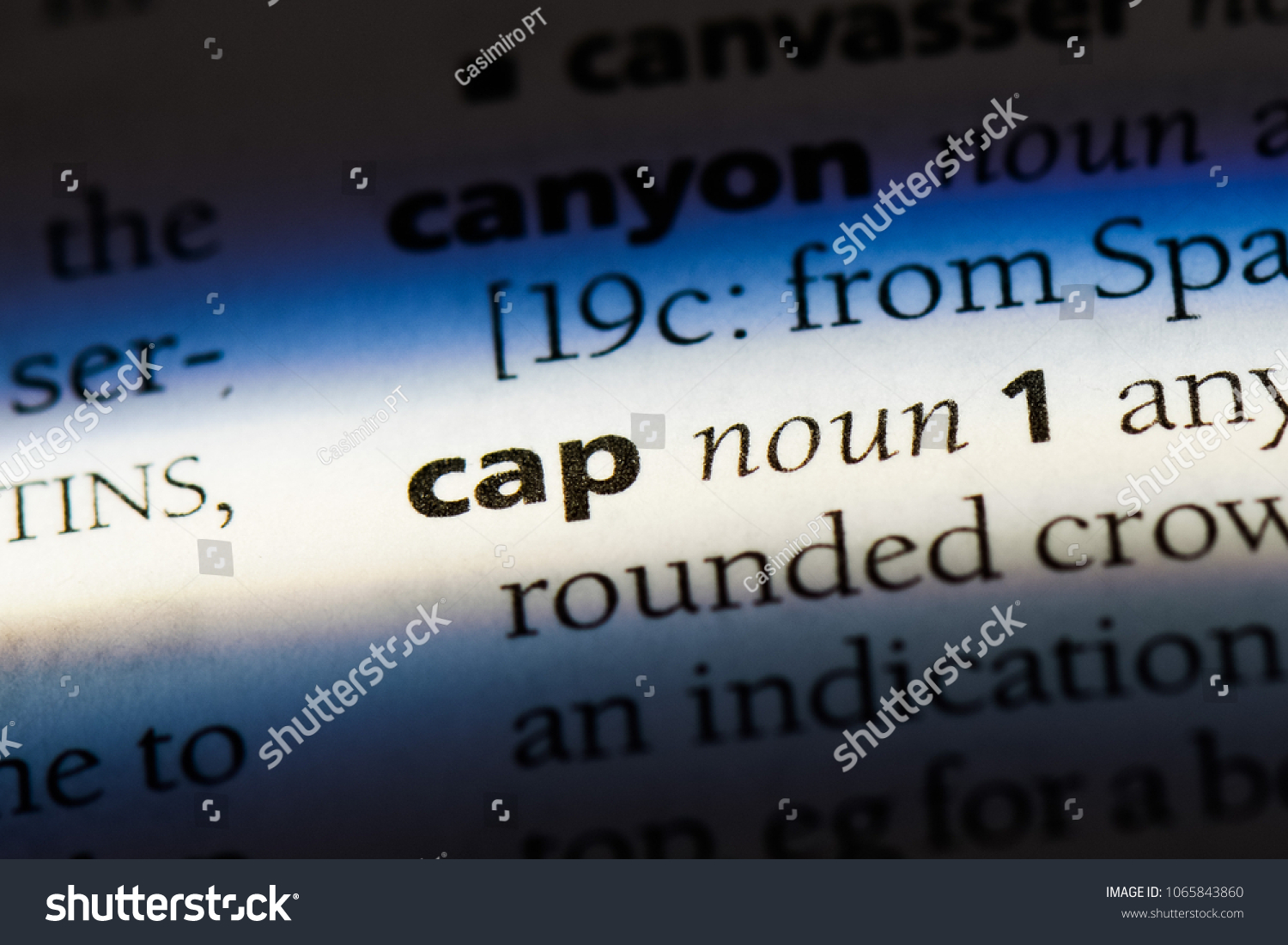 cap dictionary