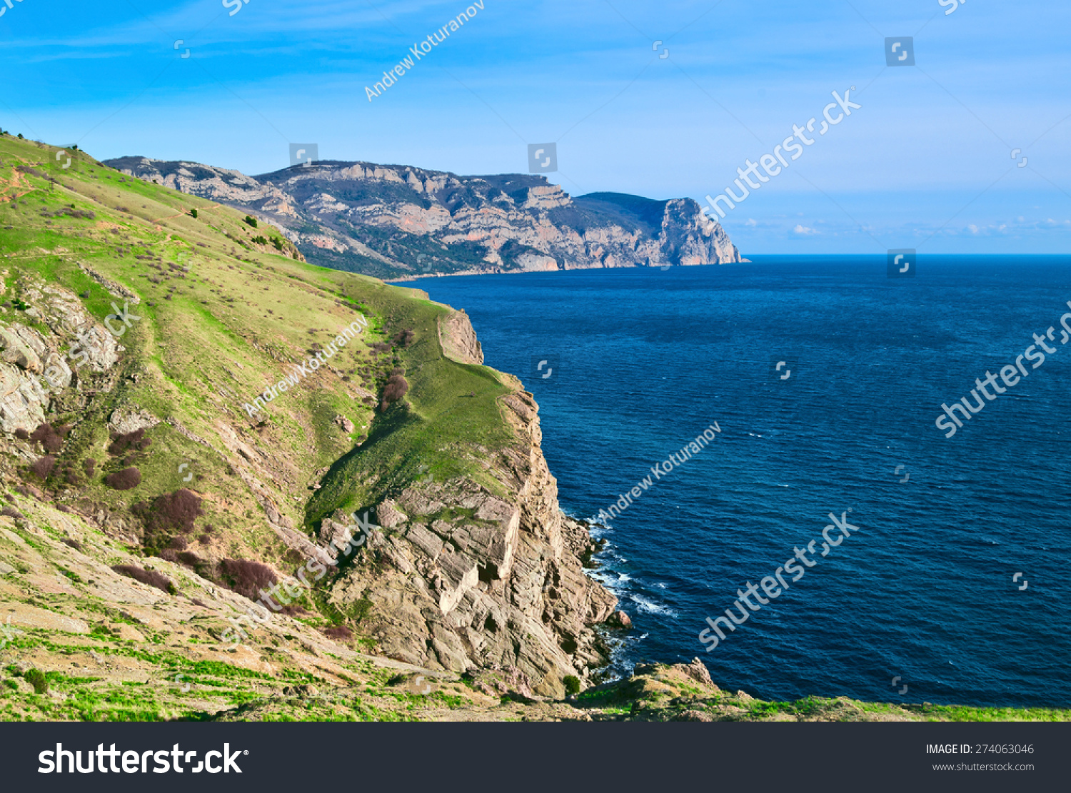 Cape Aya Crimea View Balaklava Fortress Stock Photo Edit Now