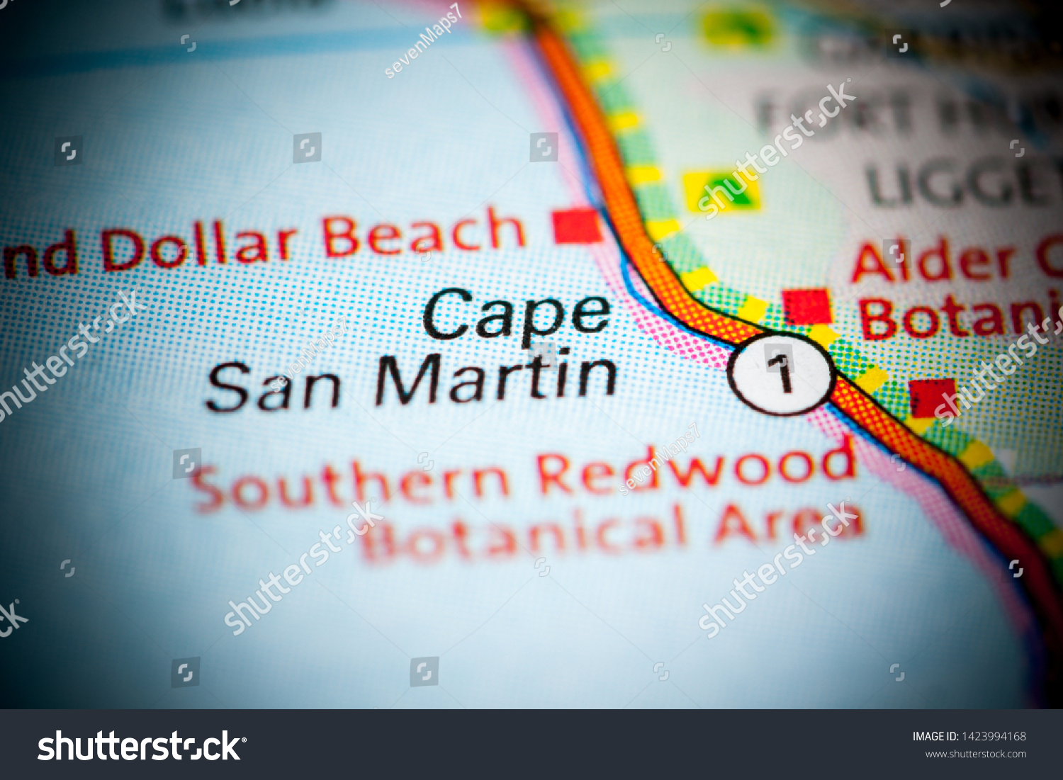 Cape San Martin California Usa On Stock Photo Edit Now 1423994168