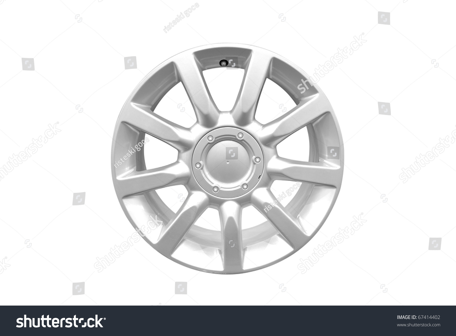 Car Alloy Wheel Isolated Stock Photo 67414402 | Shutterstock