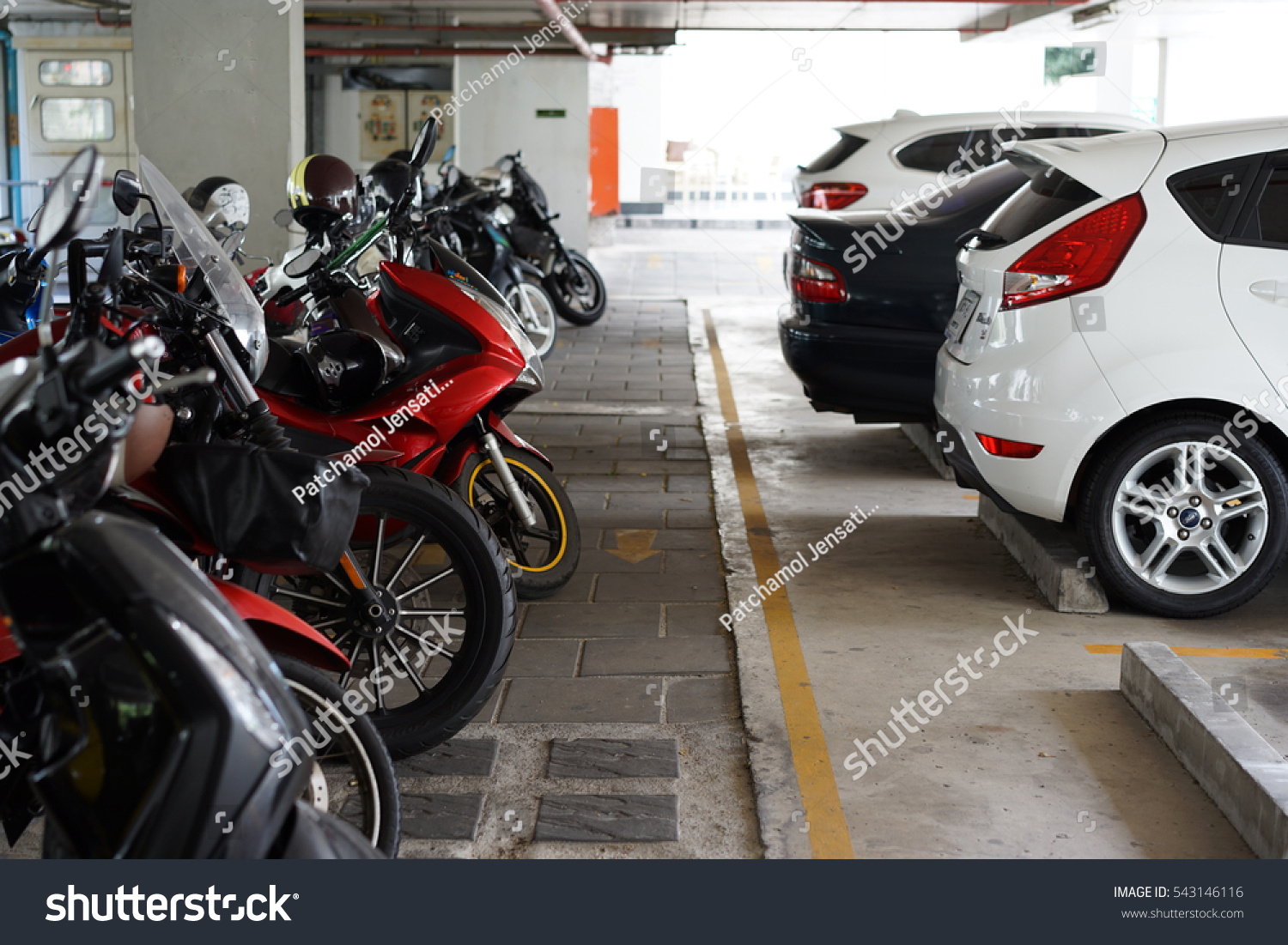 Motorcycle Parking in Car Park Malaysia