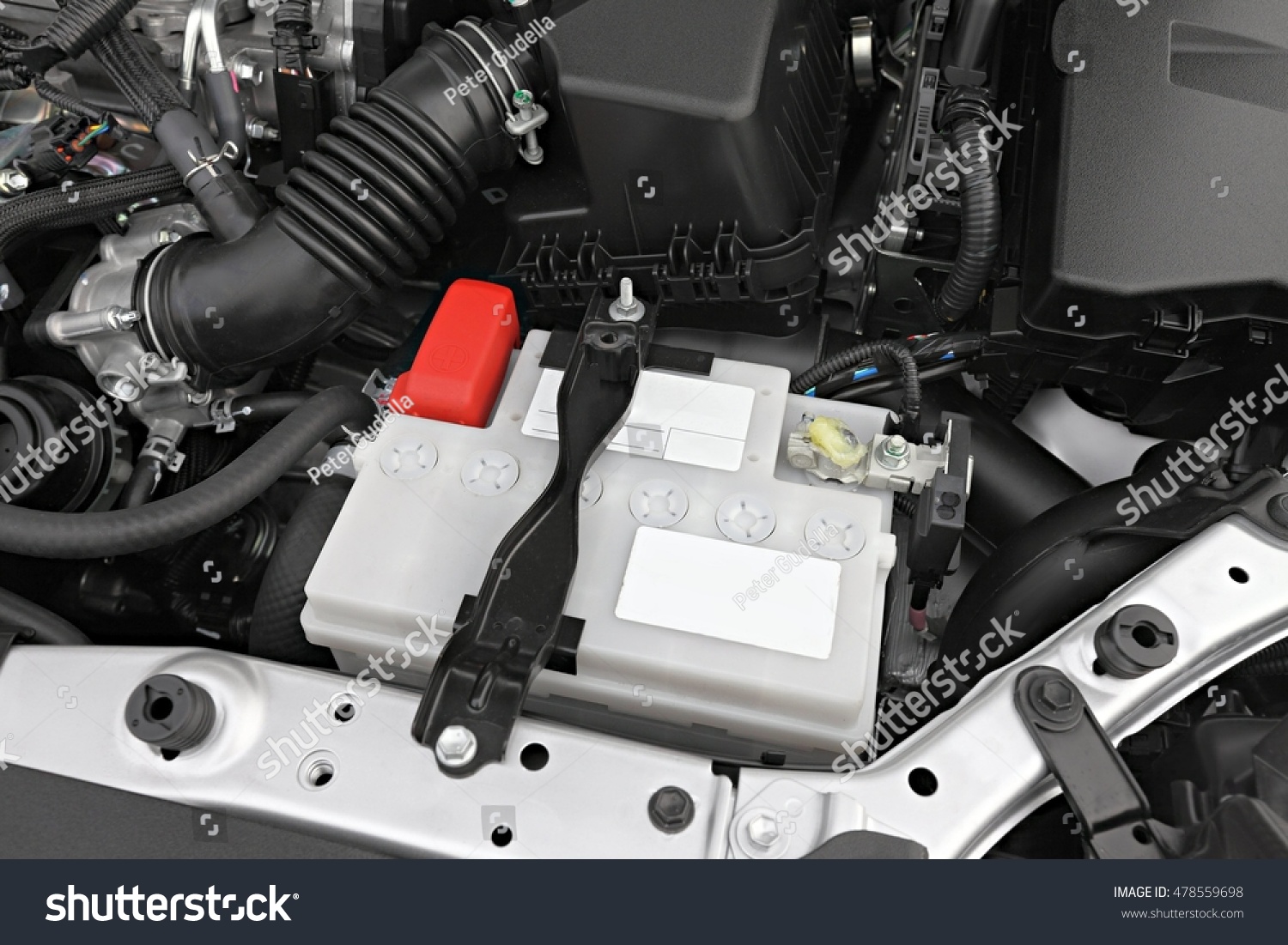 Car Betteries Engine Bay Stock Photo 478559698 Shutterstock