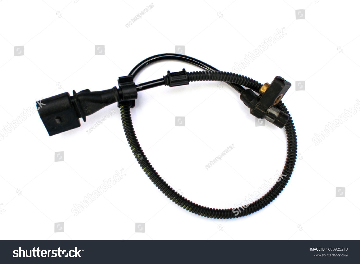 Car Crankshaft Position Sensor On Isolated Stock Photo (Edit Now ...