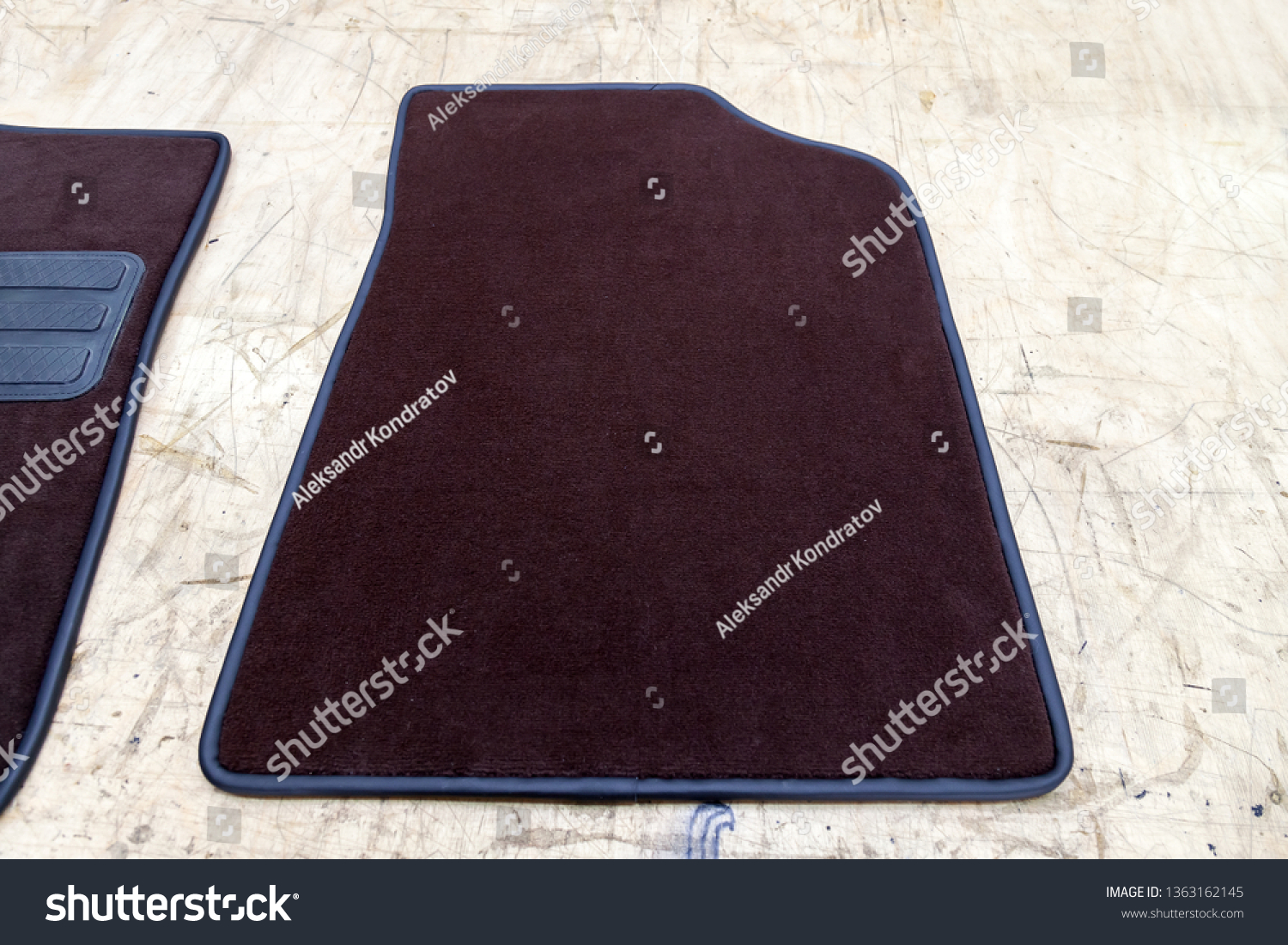 Car 3d Handmade Floor Mats Brown Stock Photo Edit Now 1363162145