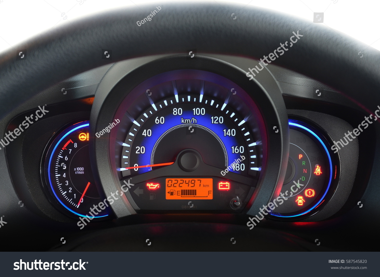 Car Dashboard Panel Stock Photo (edit Now) 587545820