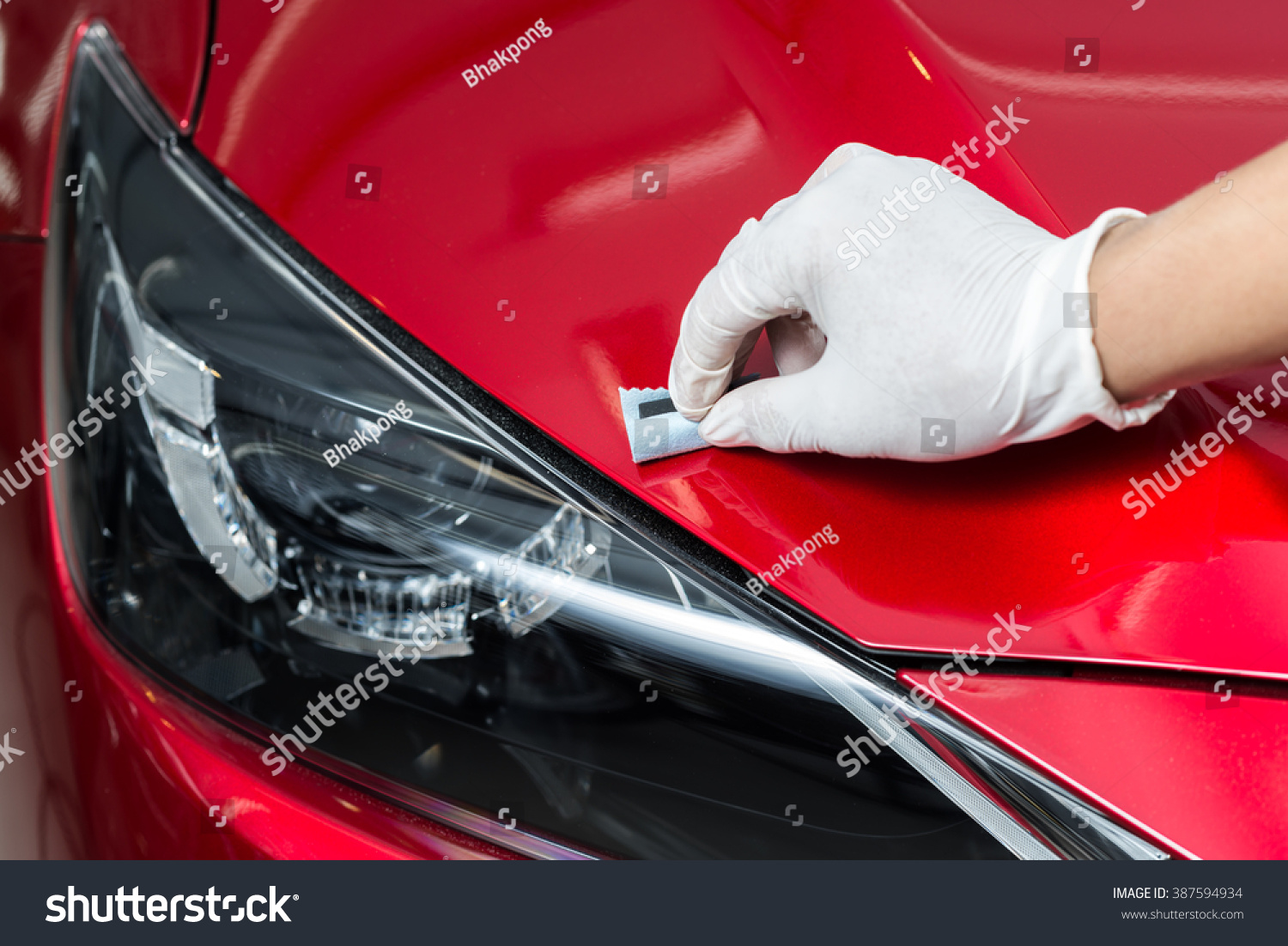 Car Detailing Series : Glass Coating Stock Photo 387594934 : Shutterstock