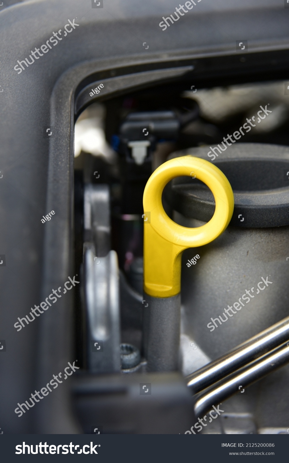 Car Engine Oil Level Dipstick Detail Stock Photo Shutterstock