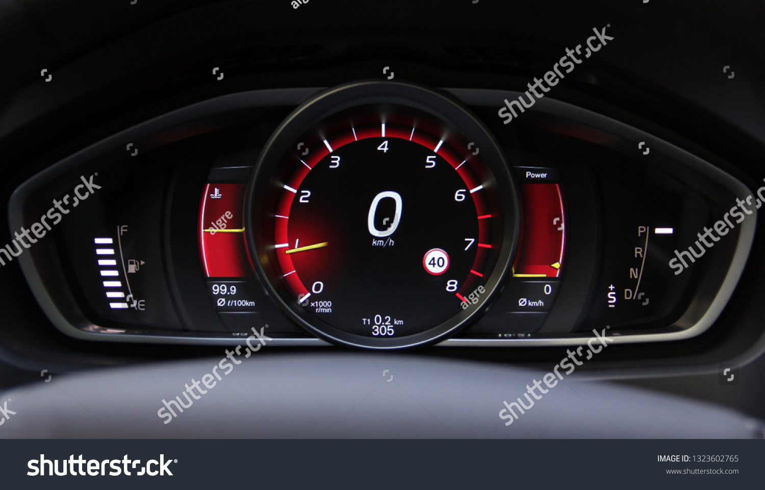 Car Instruments Panel Stock Photo 1323602765 | Shutterstock