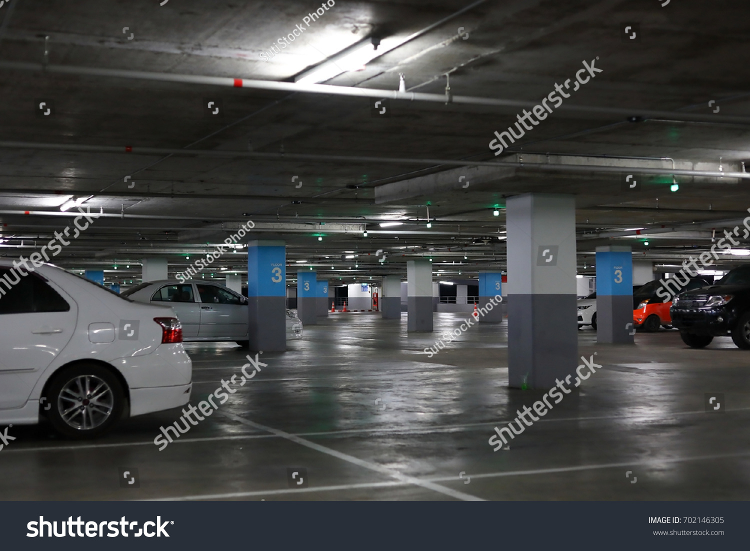 Car Park Underground Building City Stock Photo 702146305 - Shutterstock