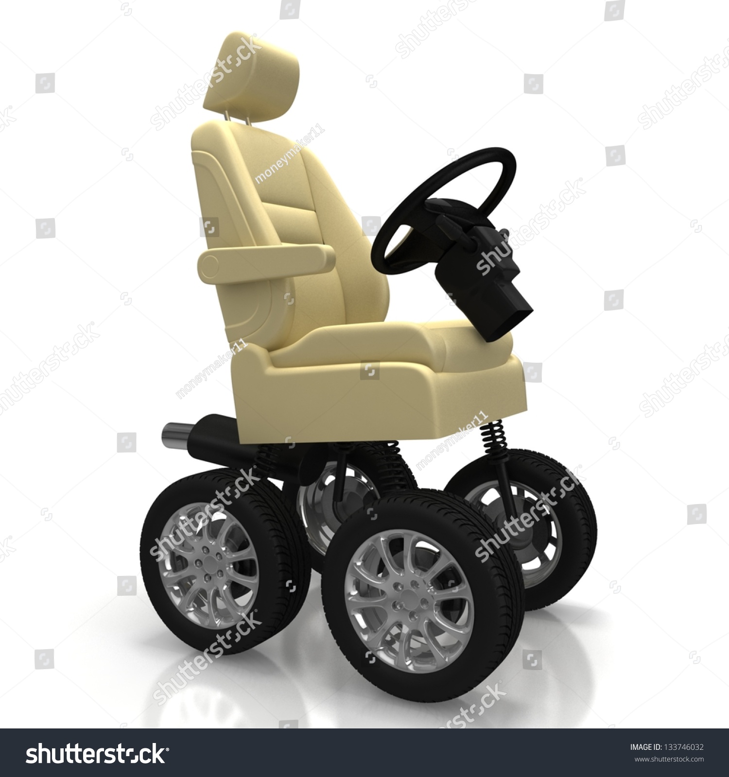 car seat with wheels