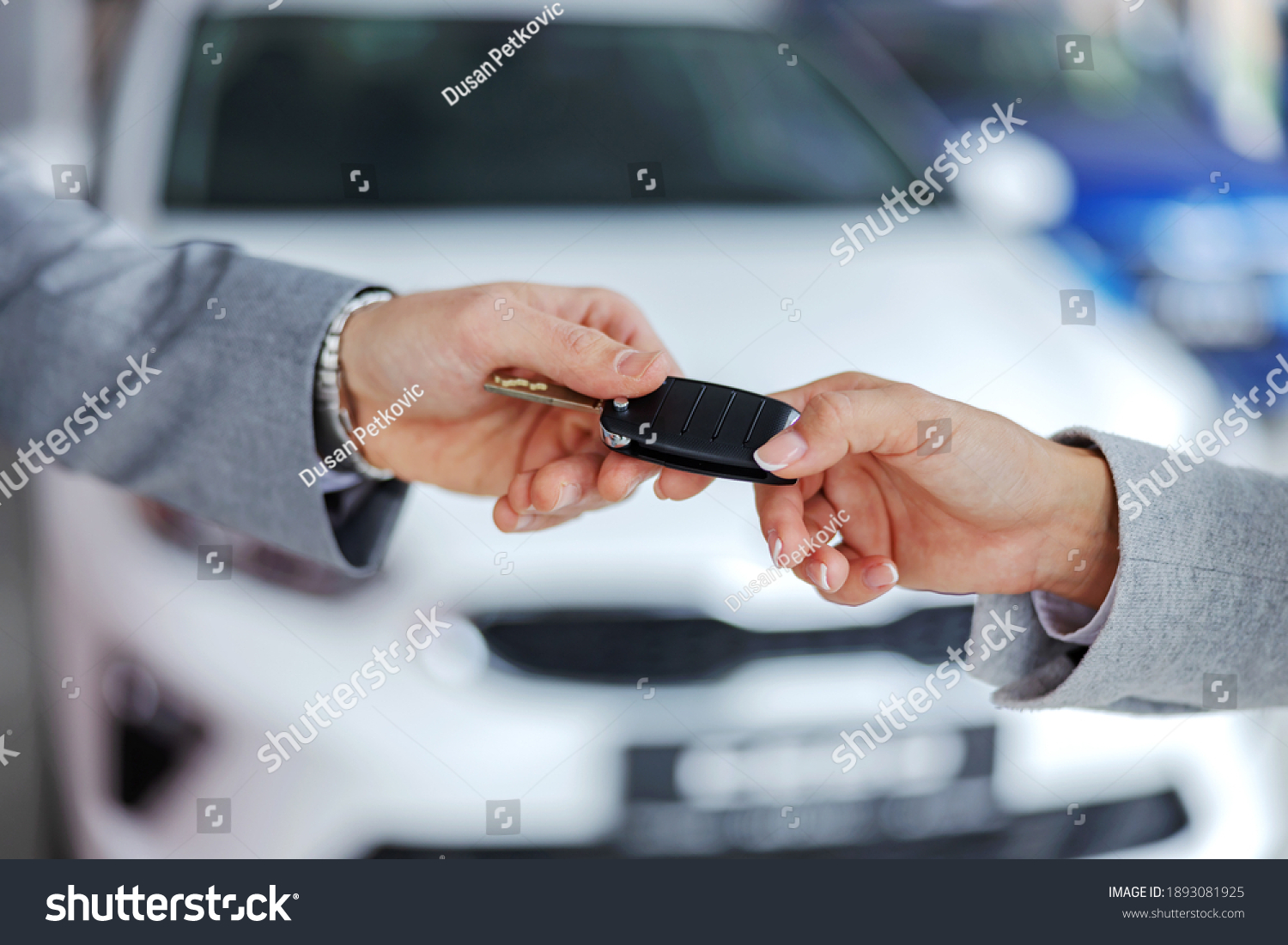 Car Seller Handing Car Keys Customer Stock Photo 1893081925 | Shutterstock