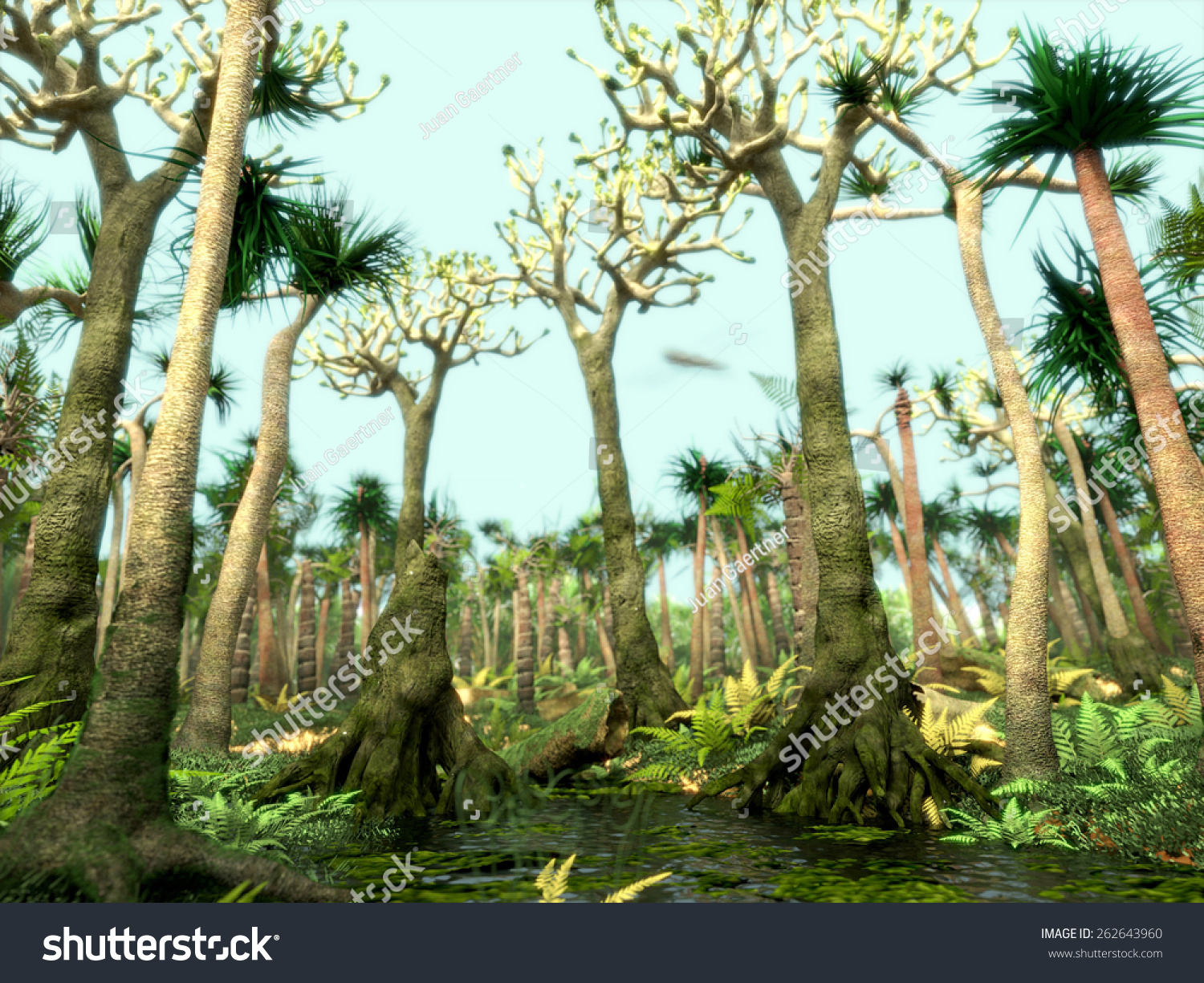 Carboniferous Forest Stock Illustration 262643960 | Shutterstock