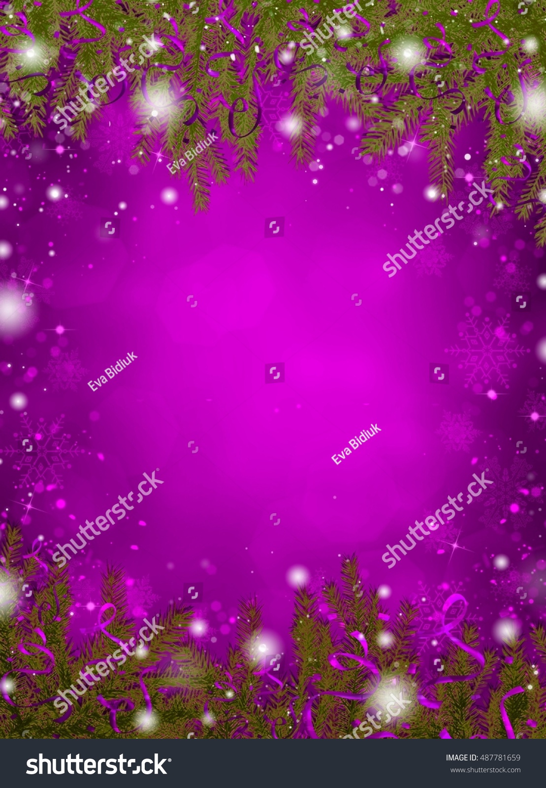 Card With Christmas Background Stock Photo 487781659 : Shutterstock