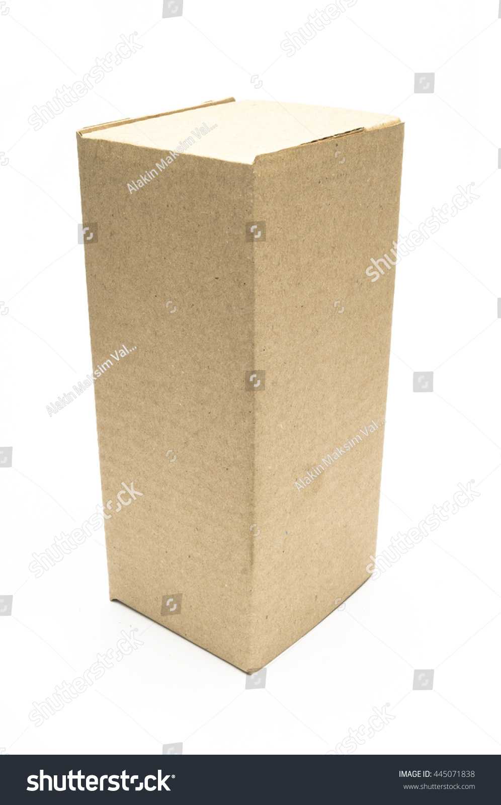 Cardboard Box On A White Background Stock Photo 445071838 : Shutterstock