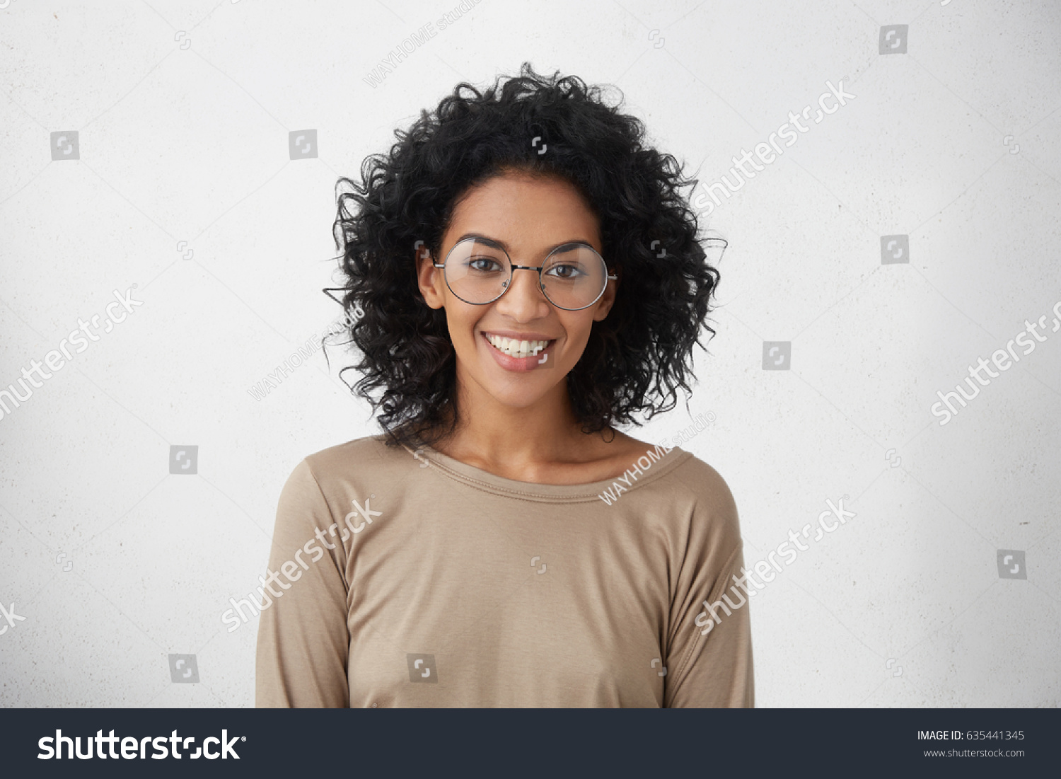 Carefree Relaxed Pretty Young Mixed Race Stock Photo Edit Now