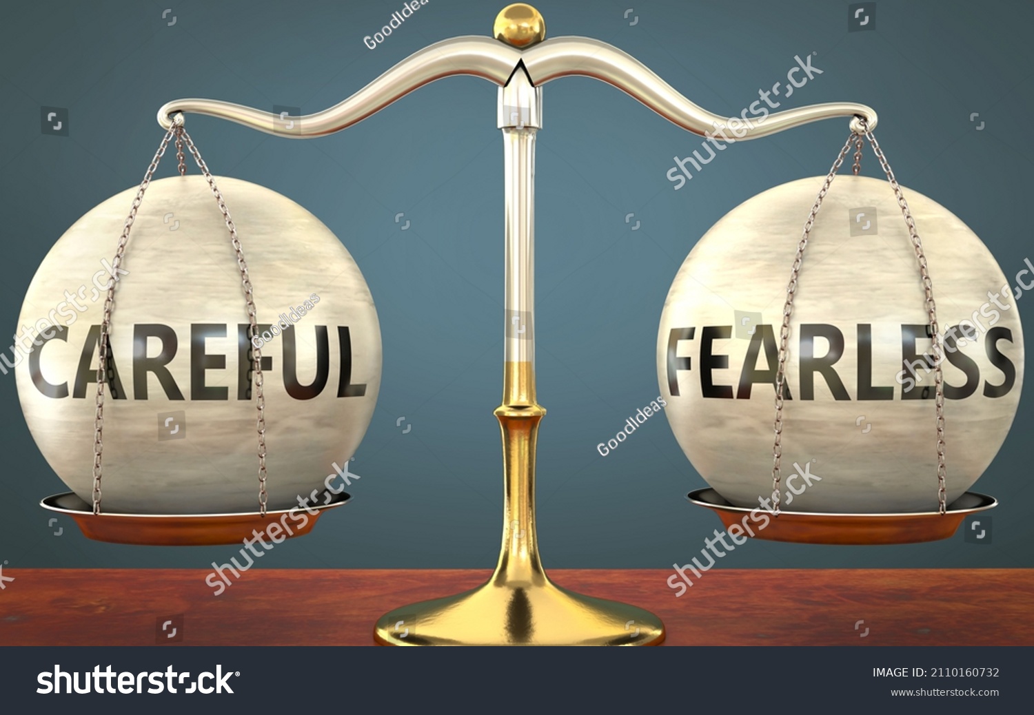 Careful Fearless Staying Balance Pictured Metal Stock Illustration ...