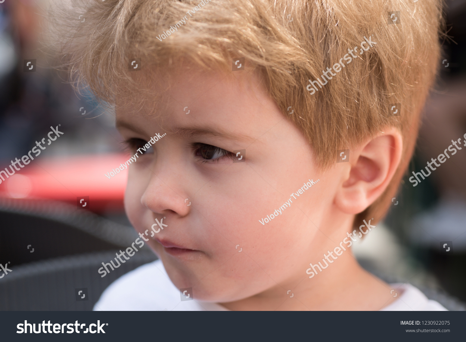 Caring Hair Little Child Stylish Haircut Stock Photo Edit Now