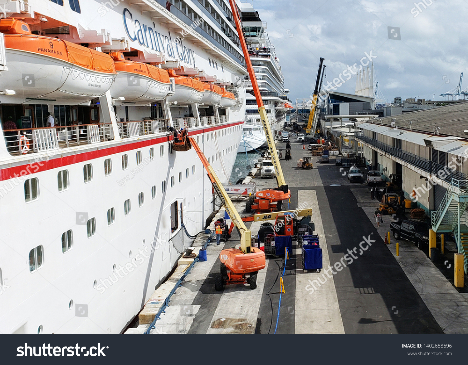 Carnival Cruise Line Small Tonnage Ship Stock Photo Edit