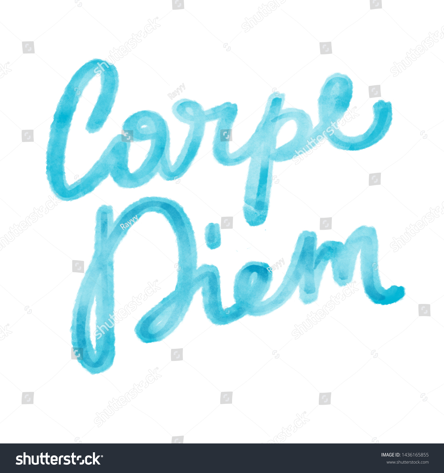 Carpe Diem Latin Phrase Means Seize Stock Illustration 1436165855