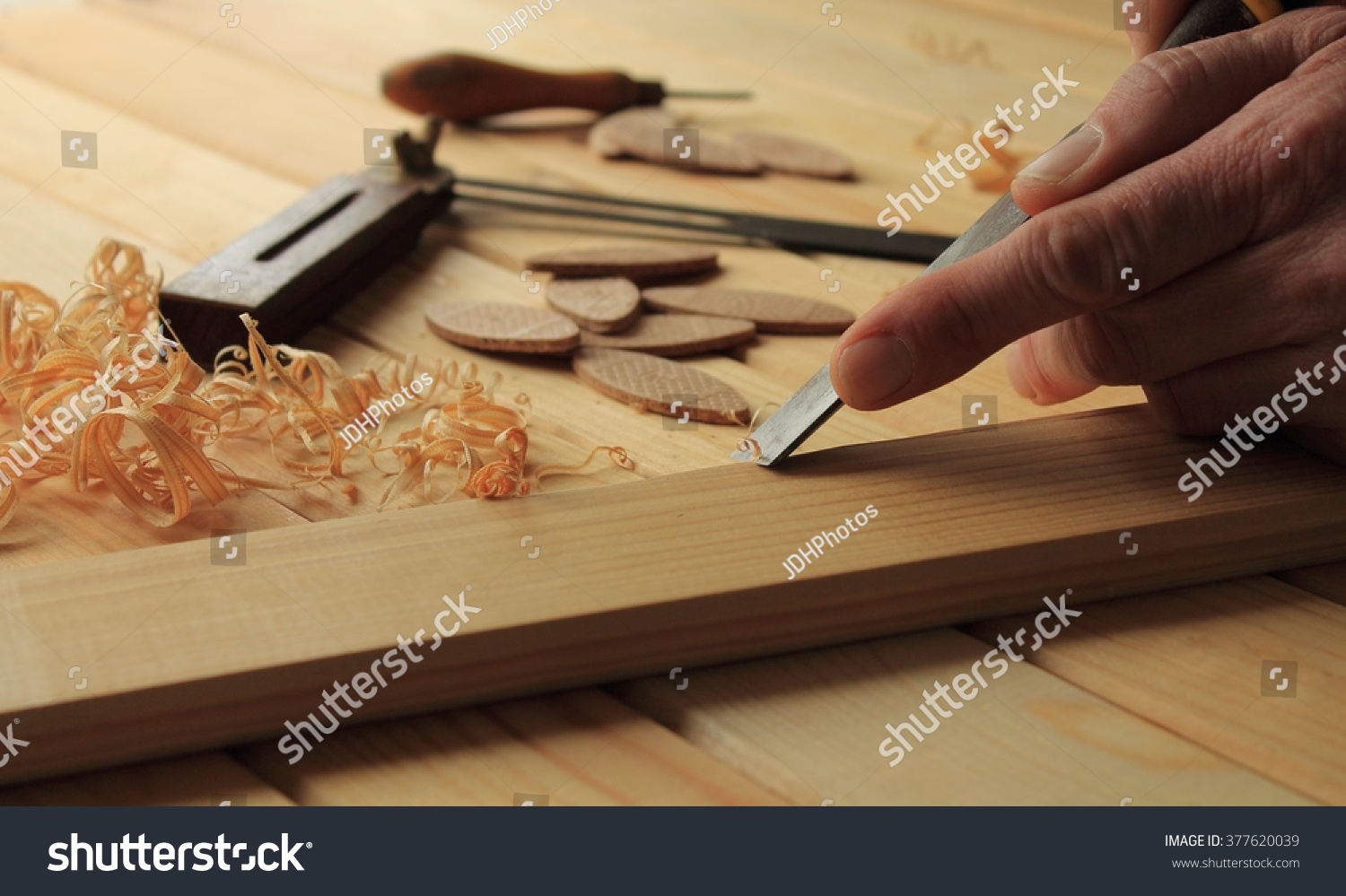 Carpentry And Joinery Tools Stock Photo 377620039 : Shutterstock