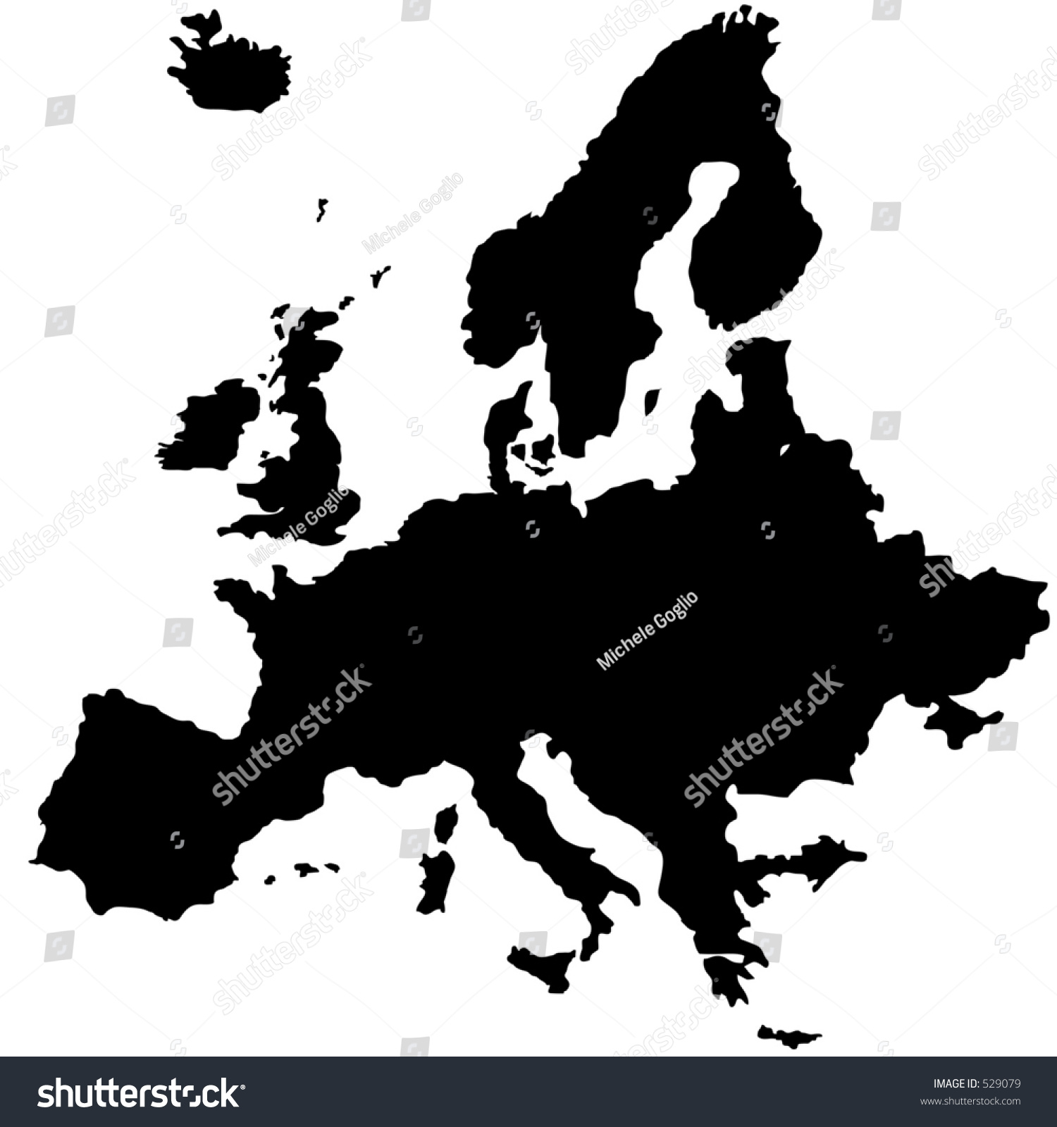 Carte Deurope Stock Illustration