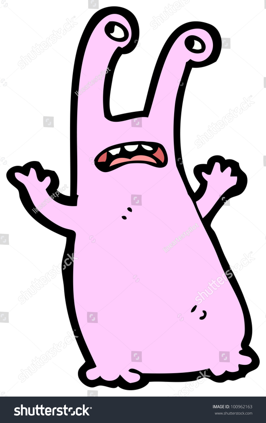 Cartoon Alien Creature Stock Illustration 100962163 - Shutterstock