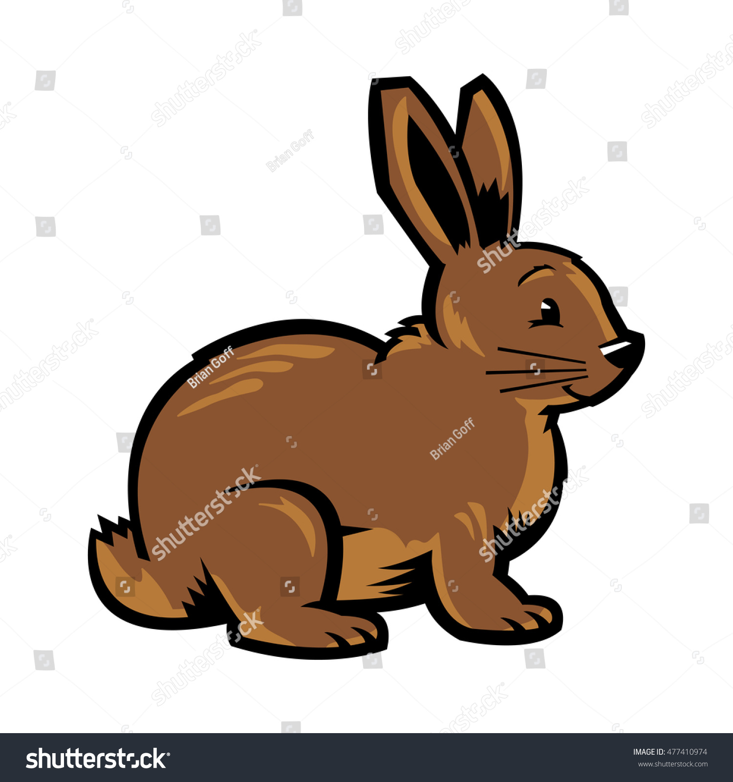 Cartoon Bunny Rabbit Graphic Stock Photo 477410974 : Shutterstock