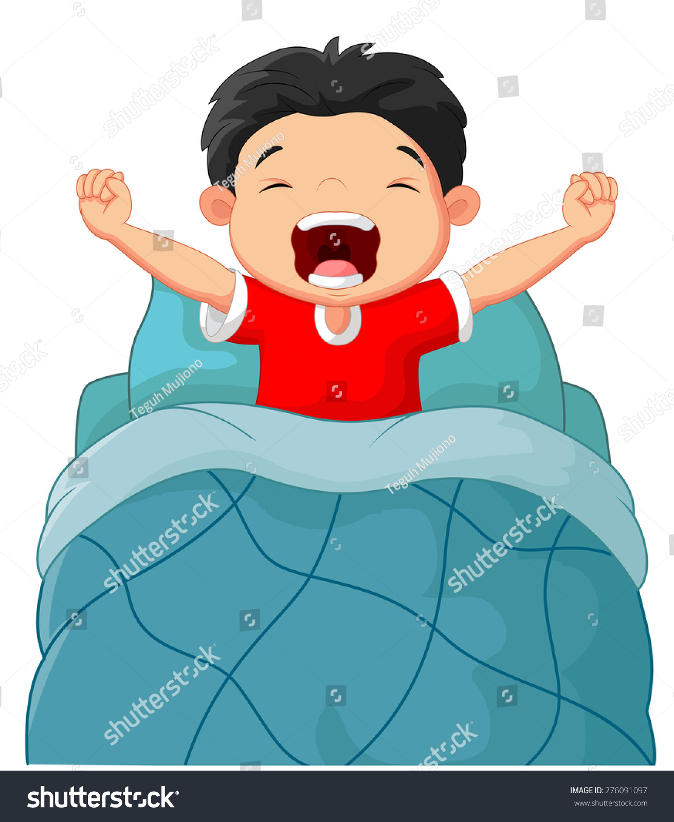 Cartoon Children Wake Stock Illustration 276091097 - Shutterstock