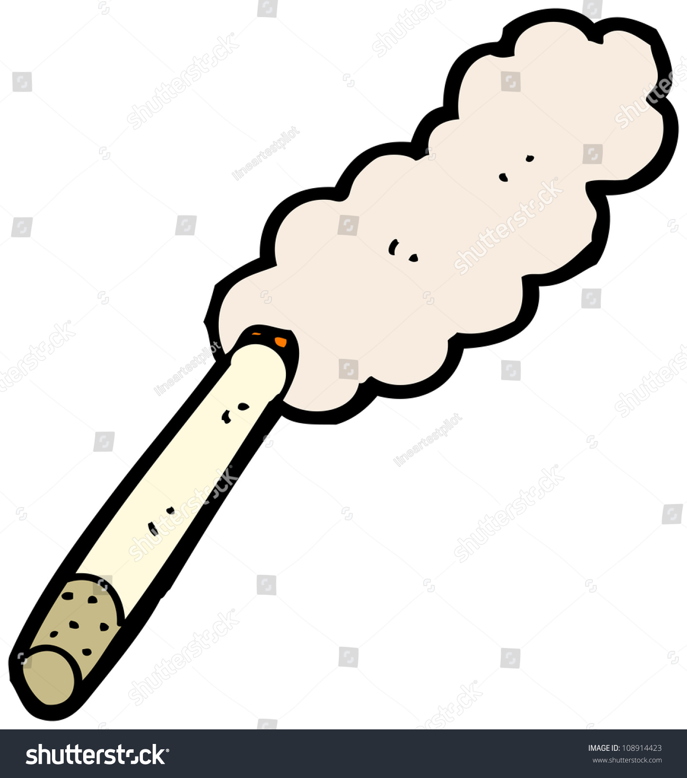 Cartoon Cigarette Stock Photo 108914423 : Shutterstock