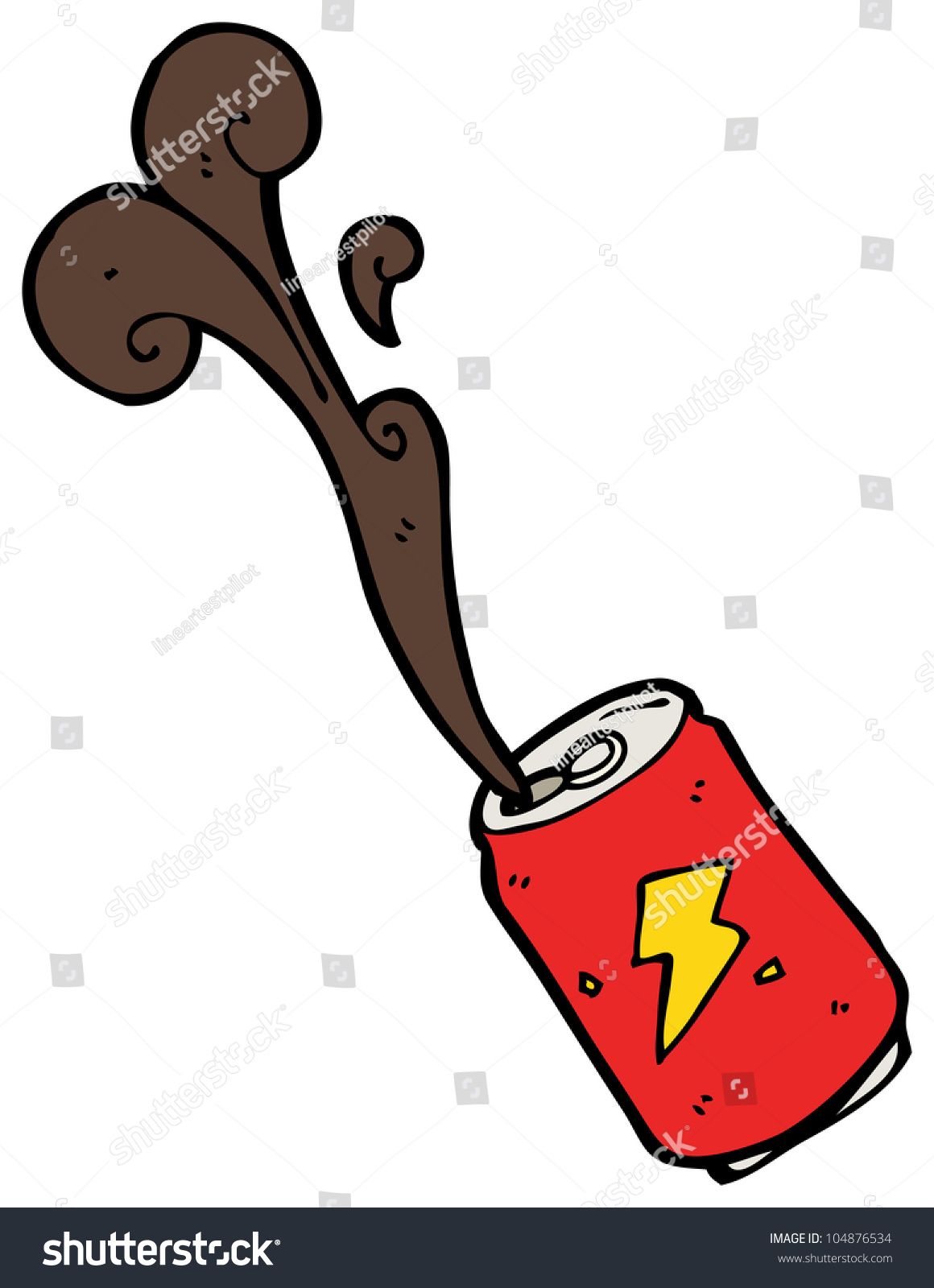 Cartoon Cola Can Stock Photo 104876534 : Shutterstock