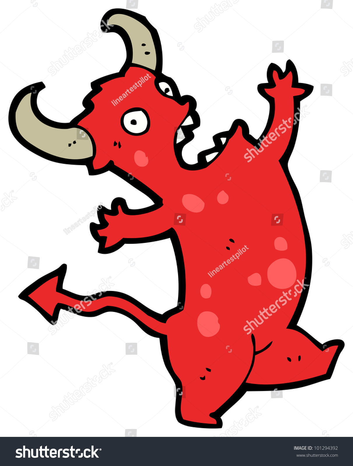 Cartoon Dancing Devil Stock Photo 101294392 : Shutterstock