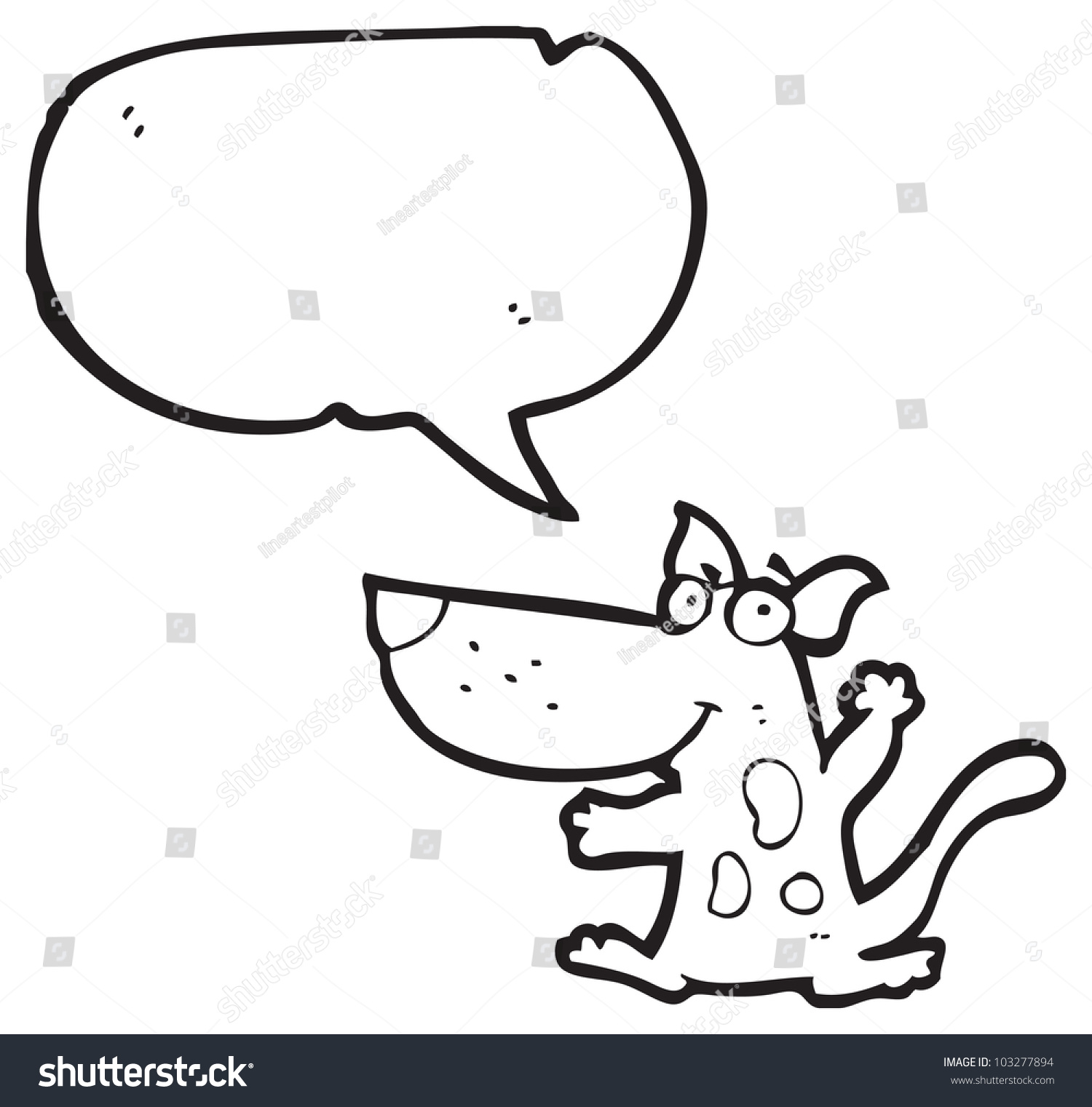 Cartoon Dancing Dog Stock Illustration 103277894 | Shutterstock