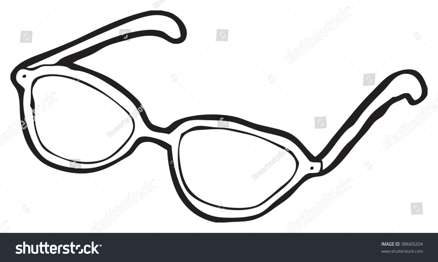 Cartoon Glasses Stock Illustration 98669204 - Shutterstock