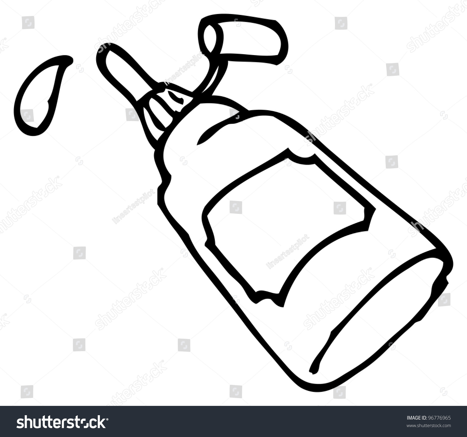 Cartoon Glue Bottle Stock Illustration 96776965 - Shutterstock