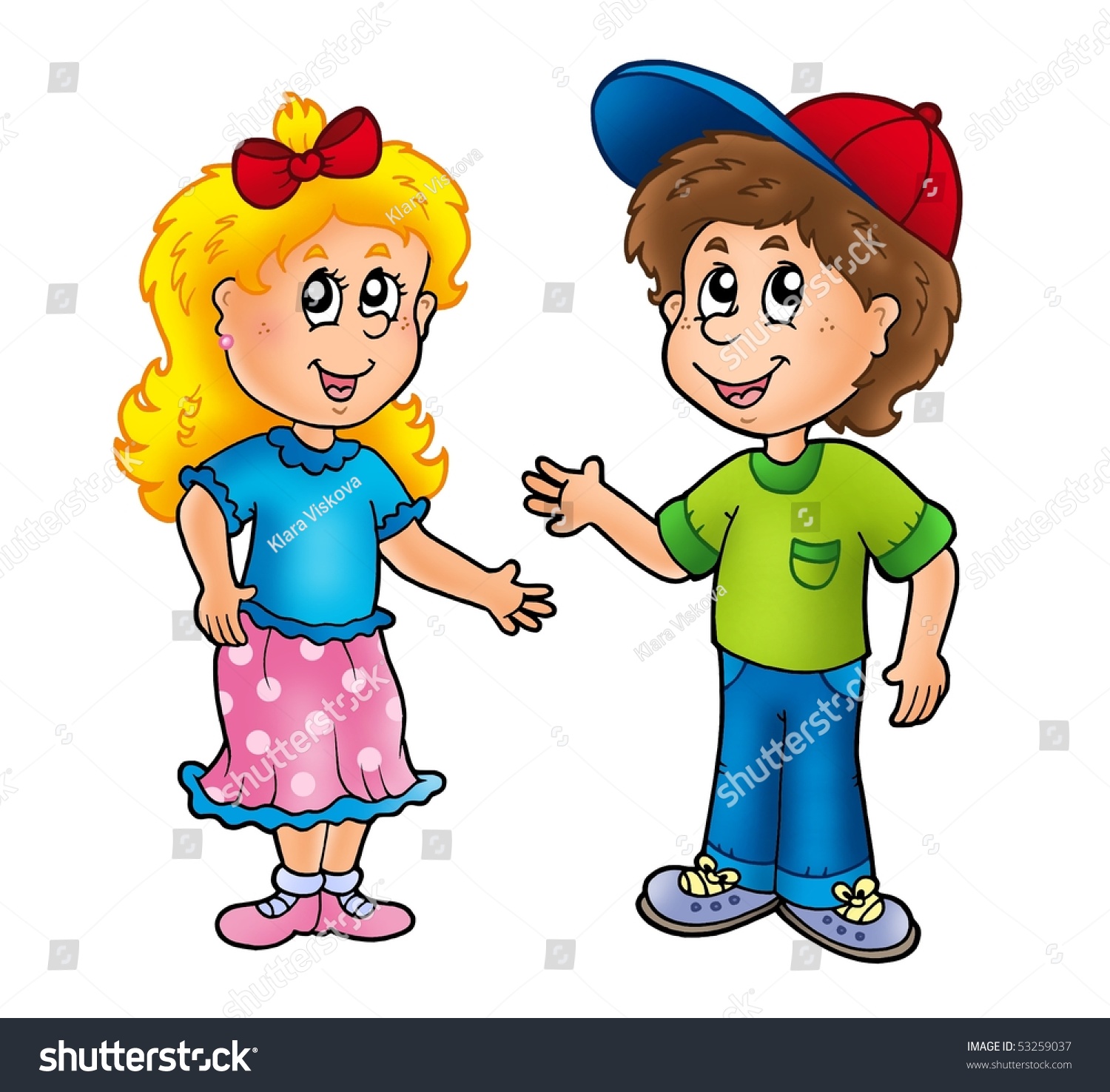 13,360 Cartoon boy girl talking Images, Stock Photos & Vectors ...